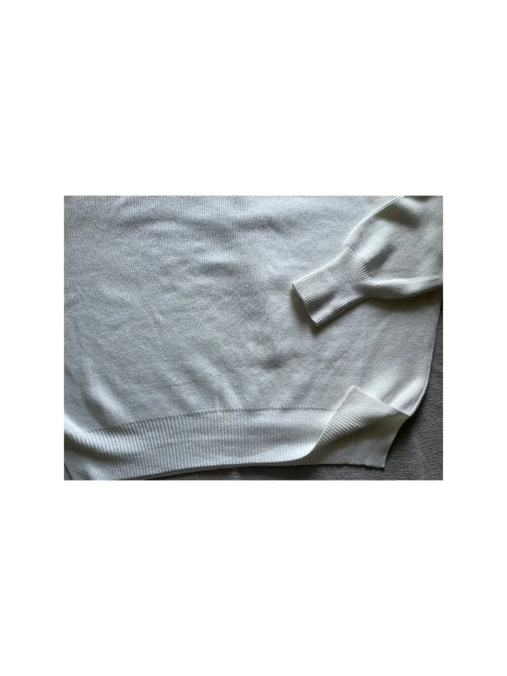NEW - Free People White Slouchy Oversized Knit Sweater Pullover Medium Size M